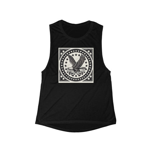 Patriotic Eagle Women’s Flowy Muscle Tank